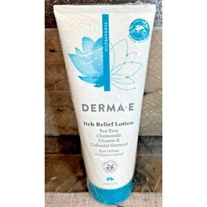NEW DERMA E Soothing Itch Relief Lotion Tea Tree Vitamin E Hydratante 8 fl. oz